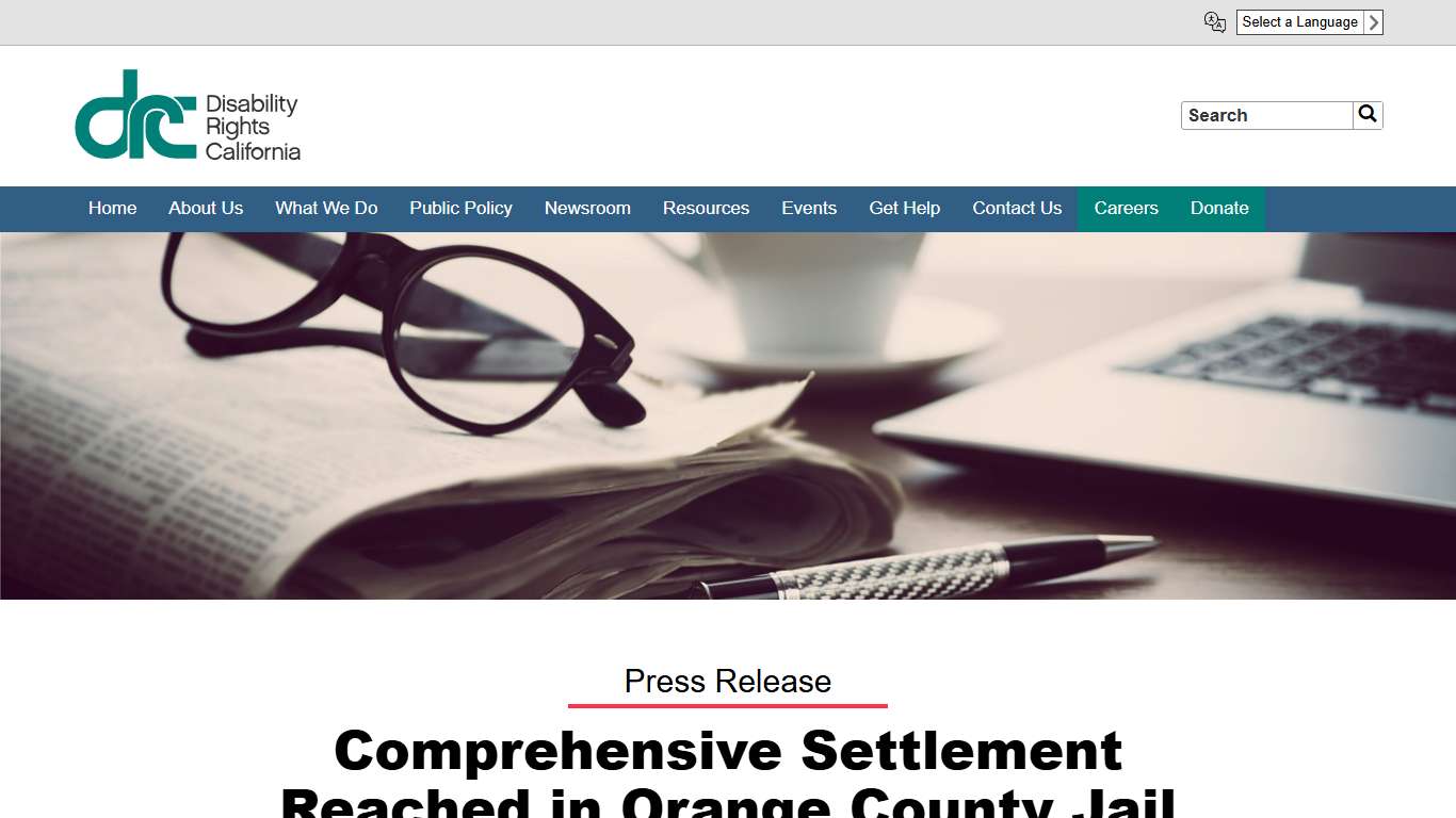 Comprehensive Settlement Reached in Orange County Jail Investigation | Disability Rights California