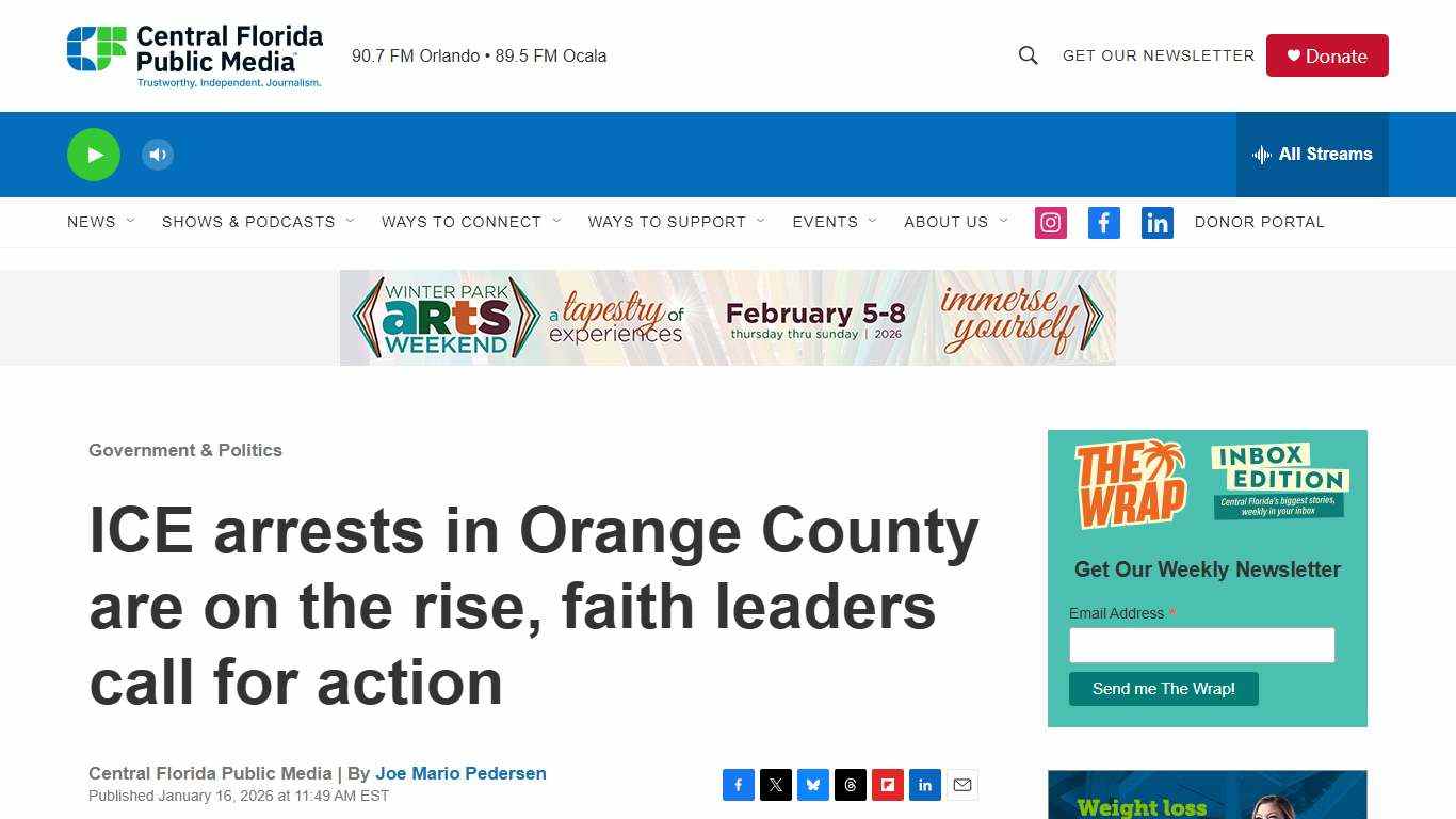 ICE arrests in Orange County are on the rise, faith leaders call for action