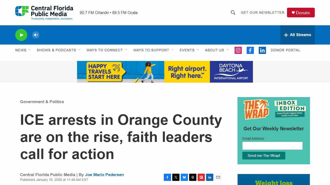 ICE arrests in Orange County are on the rise, faith leaders call for action